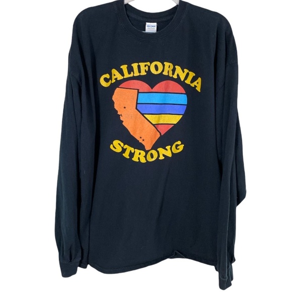 California Strong graphic long sleeve tee 2xl